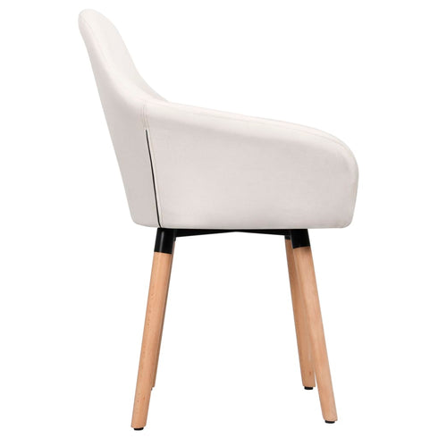 Swen Studio -  Dining Chairs 6 pcs Cream Fabric (UK/IE/FI/NO only) (3x331493)